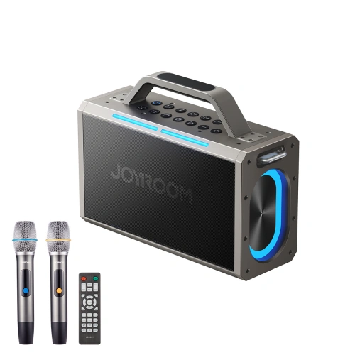 Kup Bezdrátový karaoke reproduktor Joyroom Pies Series JR-MW03 Bluetooth 5.3 se 2 mikrofony a dálkovým ovládáním černý - JYR978 - {ean13} - Sklep Home Screen
