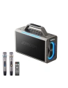 Głośnik bezprzewodowy do karaoke Joyroom Pies Series JR-MW03 Bluetooth 5.3 z 2 mikrofonami i pilotem czarny