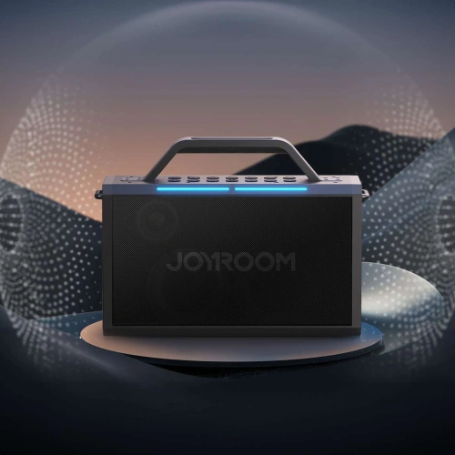 Buy Joyroom Pies Series JR-MW03 Bluetooth 5.3 wireless karaoke speaker with 2 microphones and remote control black - JYR978 - {ean13} - Home Screen Store Europe