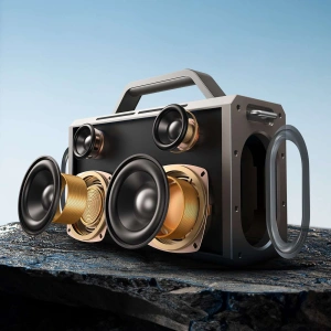 Kup Gros speaker wireless pentru karaoke Joyroom Pies Series JR-MW03 Bluetooth 5.3 cu 2 microfoane și telecomandă negru - JYR978 - {ean13} - Sklep Home Screen