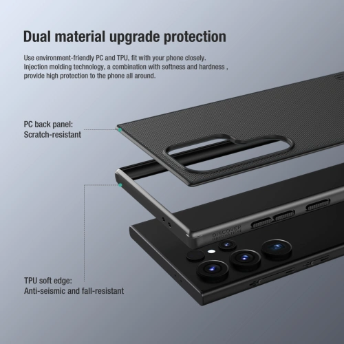 Kup Etui Nillkin Super Frosted Shield Pro Samsung Galaxy S24 Ultra piros - NLK1478 - {ean13} - Sklep Home Screen