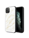 Etui Guess GUHCN58MGGWH Apple iPhone 11 Pro bílý/white hard case Glitter Marble Glass