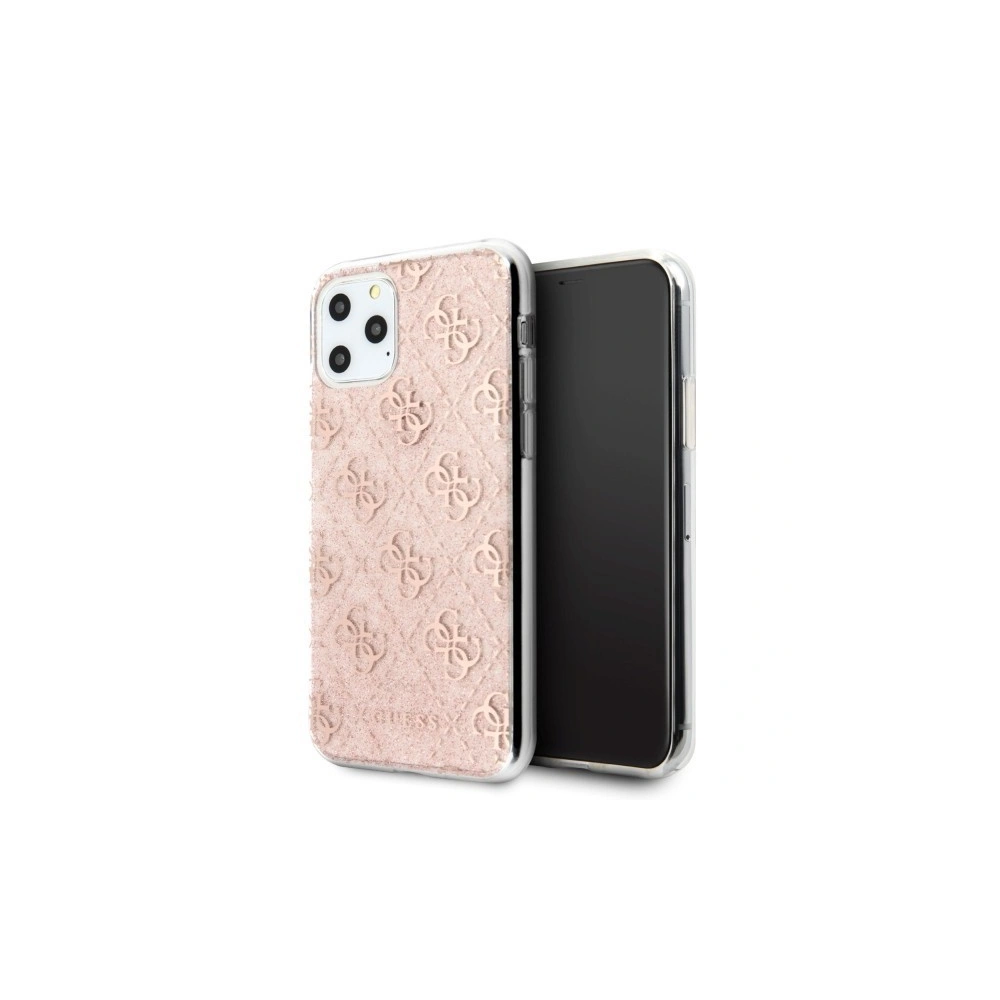 Etui Guess GUHCN58PCU4GLPI Apple iPhone 11 Pro różowy/pink hard case 4G Glitter