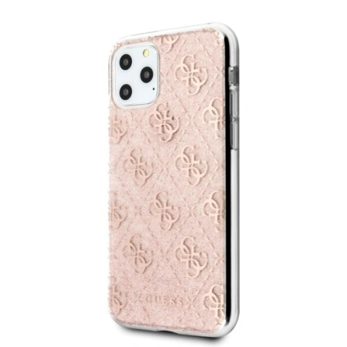 Kup Guess Apple Tasche GUHCN58PCU4GLPI iPhone 11 Pro rosa/rosa Hartschalenetui 4G Glitter - GUE174PNK - {ean13} - Sklep Home Screen