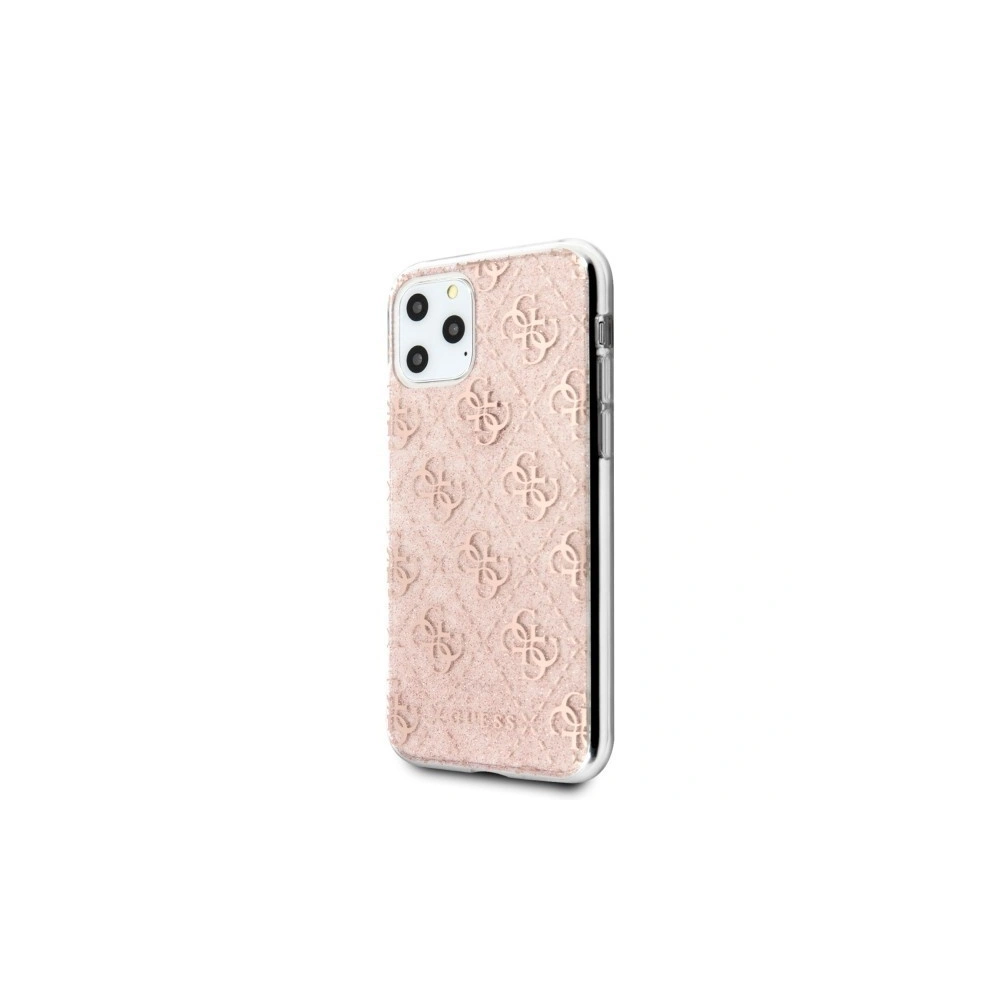 Etui Guess GUHCN58PCU4GLPI Apple iPhone 11 Pro różowy/pink hard case 4G Glitter