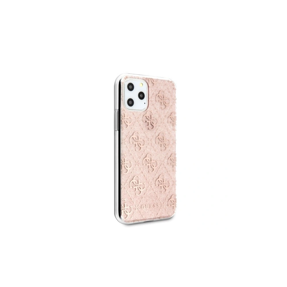 Etui Guess GUHCN58PCU4GLPI Apple iPhone 11 Pro różowy/pink hard case 4G Glitter
