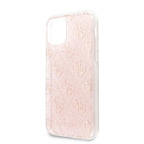 Kup Guess Apple Tasche GUHCN58PCU4GLPI iPhone 11 Pro rosa/rosa Hartschalenetui 4G Glitter - GUE174PNK - {ean13} - Sklep Home Screen