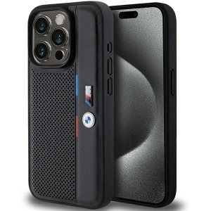 Kup Etui BMW BMHCP15L23PUPVK Apple iPhone 15 Pro hardcase Perforated Tricolor Line czarny/black - BMW621 - {ean13} - Sklep Home Screen