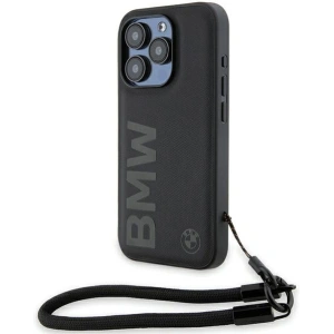 Kup Etui BMW BMHCP15L23RMRLK Apple iPhone 15 Pro kemény tok Signature Leather Wordmark Cord fekete/black - BMW622 - {ean13} - Sklep Home Screen