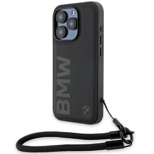 Kup Etui BMW BMHCP15L23RMRLK Apple iPhone 15 Pro kemény tok Signature Leather Wordmark Cord fekete/black - BMW622 - {ean13} - Sklep Home Screen