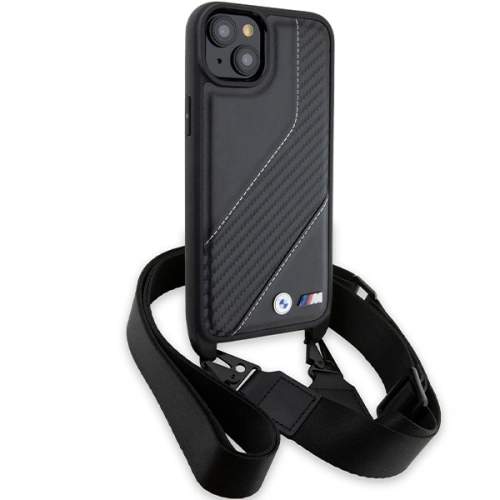 Kup Etui BMW BMHCP15M23PSCCK Apple iPhone 15 Plus / 14 Plus hardcase M Edition Carbon Stripe & Strap negru/black - BMW623 - {ean13} - Sklep Home Screen