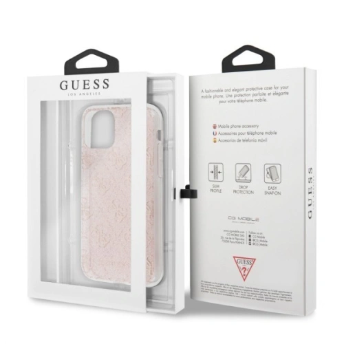 Kup Guess Apple Tasche GUHCN58PCU4GLPI iPhone 11 Pro rosa/rosa Hartschalenetui 4G Glitter - GUE174PNK - {ean13} - Sklep Home Screen