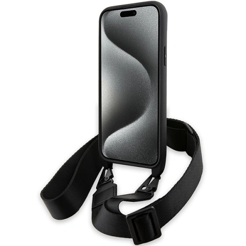 Kup Case BMW BMHCP15M23PSCCK Apple iPhone 15 Plus / 14 Plus Hartschale M Edition Carbon Stripe & Strap schwarz/black - BMW623 - {ean13} - Sklep Home Screen