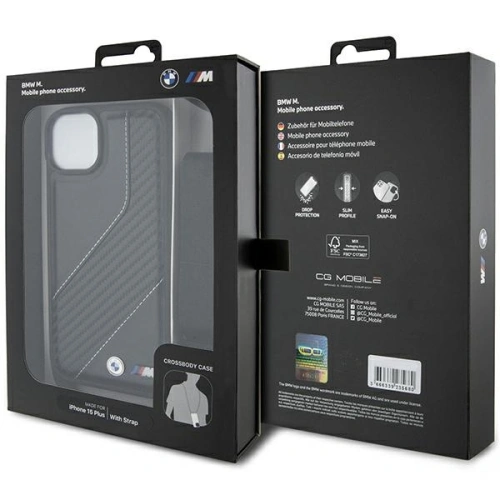 Kup Etui BMW BMHCP15M23PSCCK Apple iPhone 15 Plus / 14 Plus hardcase M Edition Carbon Stripe & Strap černý/black - BMW623 - {ean13} - Sklep Home Screen