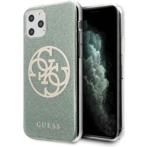 Kup Etui Guess GUHCN58PCUGLKA Apple iPhone 11 Pro khaki hard case 4G Circle Glitter - GUE175KHA - {ean13} - Sklep Home Screen