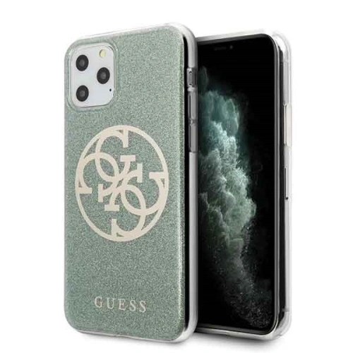 Kup Etui Guess GUHCN58PCUGLKA Apple iPhone 11 Pro khaki tvrdý kryt 4G Circle Glitter - GUE175KHA - {ean13} - Sklep Home Screen