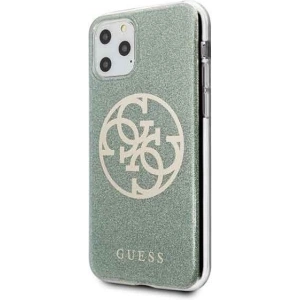 Kup Etui Guess GUHCN58PCUGLKA Apple iPhone 11 Pro khaki hard case 4G Circle Glitter - GUE175KHA - {ean13} - Sklep Home Screen