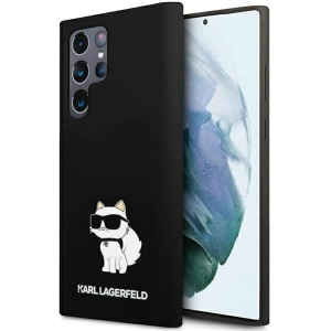 Buy Karl Lagerfeld KLHCS24LSNCHBCK Samsung Galaxy S24 Ultra hardcase Silicone Choupette black - KLD1898 - {ean13} - Home Screen Store Europe