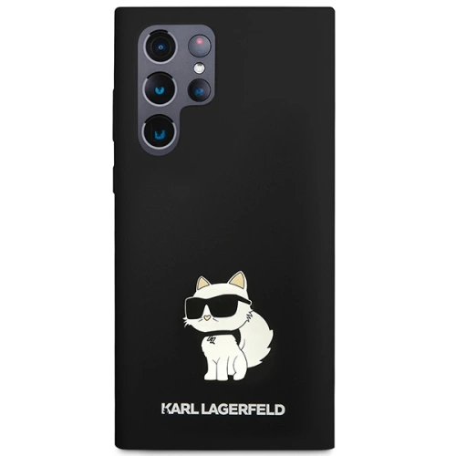 Buy Karl Lagerfeld KLHCS24LSNCHBCK Samsung Galaxy S24 Ultra hardcase Silicone Choupette black - KLD1898 - {ean13} - Home Screen Store Europe