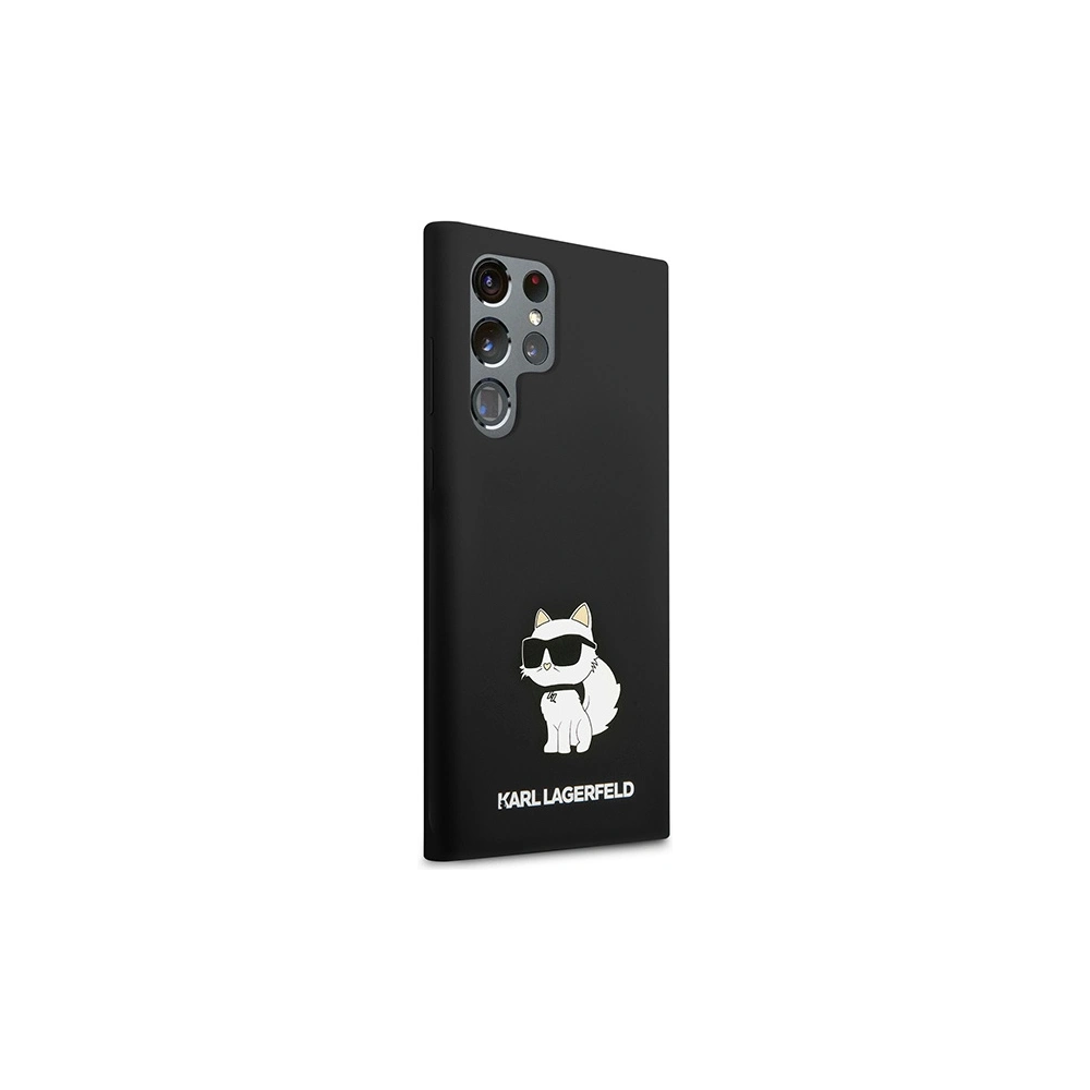 Etui Karl Lagerfeld KLHCS24LSNCHBCK Samsung Galaxy S24 Ultra hardcase Silicone Choupette czarny/black