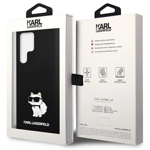 Buy Karl Lagerfeld KLHCS24LSNCHBCK Samsung Galaxy S24 Ultra hardcase Silicone Choupette black - KLD1898 - {ean13} - Home Screen Store Europe