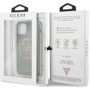 Kup Etui Guess GUHCN58PCUGLKA Apple iPhone 11 Pro khaki hard case 4G Circle Glitter - GUE175KHA - {ean13} - Sklep Home Screen
