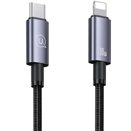 Kup Kabel USAMS US-SJ679 USB-C / Lightning 30W 0,25m Rychlé nabíjení ocelový/rezavý - USA1082 - {ean13} - Sklep Home Screen