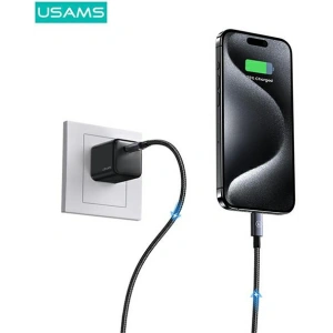 Kup Kabel USAMS US-SJ679 USB-C / Lightning 30W 0,25m Fast Charging stalowy/tarnish - USA1082 - {ean13} - Sklep Home Screen