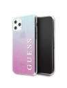 Etui Guess GUHCN58PCUGLPBL Apple iPhone 11 Pro růžovo-modrý/pink blue hard case Glitter Gradient