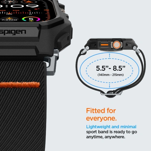 Kup Case Spigen Lite Fit Pro Apple Watch Ultra 1/2 49mm Matt Schwarz - SPN3355 - {ean13} - Sklep Home Screen