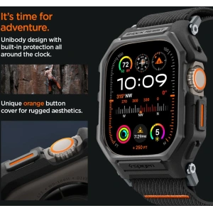 Kup Case Spigen Lite Fit Pro Apple Watch Ultra 1/2 49mm Matt Schwarz - SPN3355 - {ean13} - Sklep Home Screen