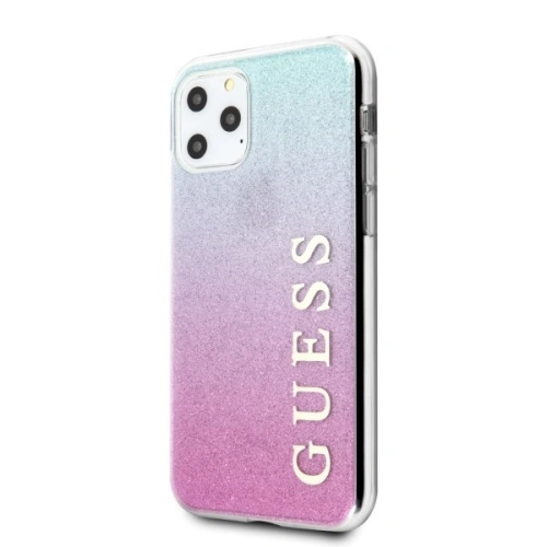 Kup Etui Guess GUHCN58PCUGLPBL Apple iPhone 11 Pro różowo-niebieski/pink blue hard case Glitter Gradient - GUE176PNKBLU - {ean13} - Sklep Home Screen