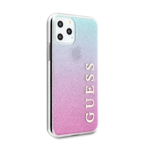 Kup Etui Guess GUHCN58PCUGLPBL Apple iPhone 11 Pro rózsaszín-kék/glitter gradient kemény tok - GUE176PNKBLU - {ean13} - Sklep Home Screen