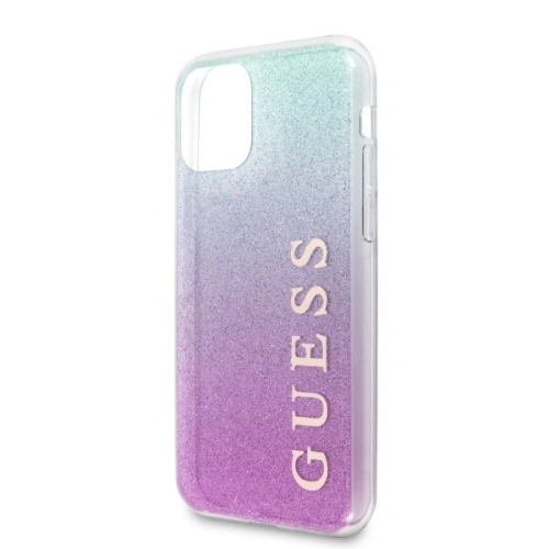 Kup Etui Guess GUHCN58PCUGLPBL Apple iPhone 11 Pro różowo-niebieski/pink blue hard case Glitter Gradient - GUE176PNKBLU - {ean13} - Sklep Home Screen