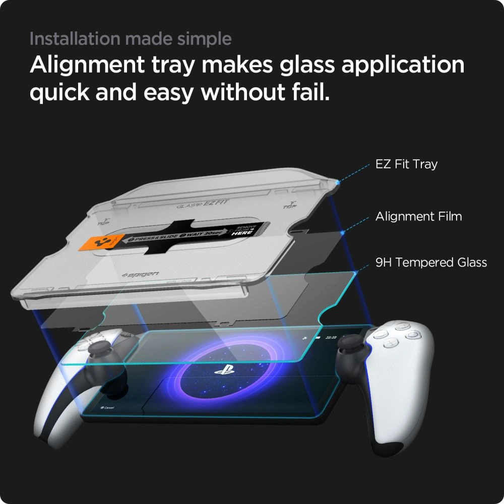 Szkło hartowane Spigen GLAS.tR ez Fit Sony Playstation Portal Clear