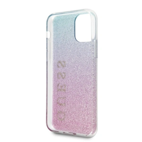 Kup Etui Guess GUHCN58PCUGLPBL Apple iPhone 11 Pro różowo-niebieski/pink blue hard case Glitter Gradient - GUE176PNKBLU - {ean13} - Sklep Home Screen