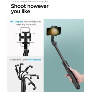 Kup Kijek Spigen S560W Bluetooth Selfie Stick Tripod Černý - SPN3358 - {ean13} - Sklep Home Screen
