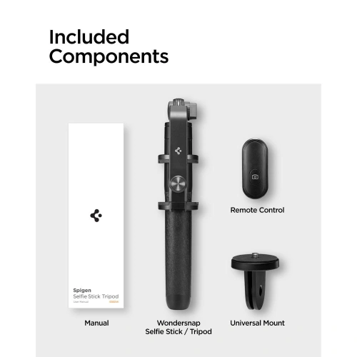 Kup Kijek Spigen S560W Bluetooth Selfie Stick Tripod Black - SPN3358 - {ean13} - Sklep Home Screen