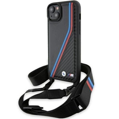 Kup Etui BMW BMHCP15M23PSVTK Apple iPhone 15 Plus / 14 Plus hardcase M Edition Carbon Tricolor Lines & Strap černý/black - BMW624 - {ean13} - Sklep Home Screen