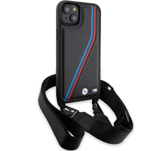 Kup Etui BMW BMHCP15M23PSVTK Apple iPhone 15 Plus / 14 Plus hardcase M Edition Carbon Tricolor Lines & Strap černý/black - BMW624 - {ean13} - Sklep Home Screen