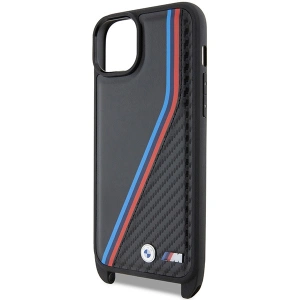 Kup Etui BMW BMHCP15M23PSVTK Apple iPhone 15 Plus / 14 Plus hardcase M Edition Carbon Tricolor Lines & Strap czarny/black - BMW624 - {ean13} - Sklep Home Screen