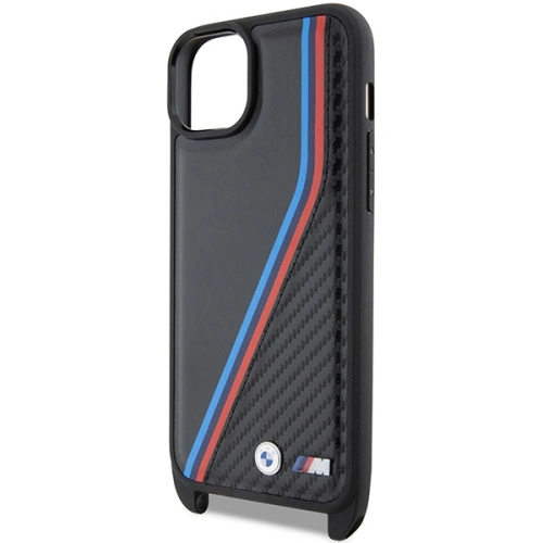 Kup Etui BMW BMHCP15M23PSVTK Apple iPhone 15 Plus / 14 Plus hardcase M Edition Carbon Tricolor Lines & Strap černý/black - BMW624 - {ean13} - Sklep Home Screen