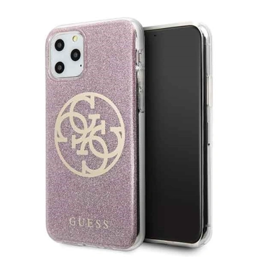 Kup Guess Apple Tasche GUHCN58PCUGLPI iPhone 11 Pro rosa/rosa Hartschale 4G Circle Glitter - GUE177PNK - {ean13} - Sklep Home Screen