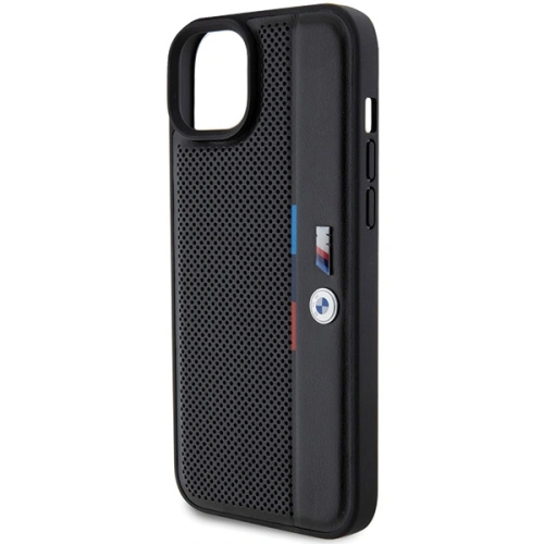 Kup Etui BMW BMHCP15M23PUPVK Apple iPhone 15 Plus / 14 Plus keményhátú Perforált Tricolor Line fekete/black - BMW625 - {ean13} - Sklep Home Screen