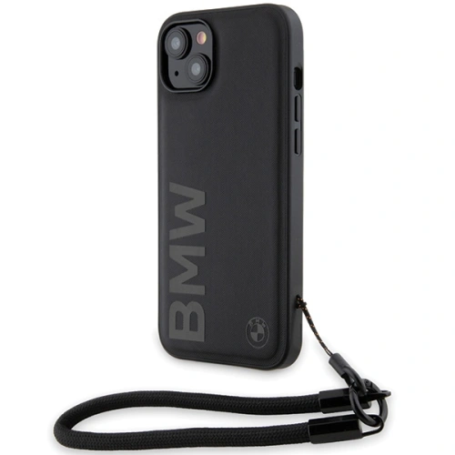 Kup Etui BMW BMHCP15M23RMRLK Apple iPhone 15 Plus / 14 Plus hardcase Signature Leather Wordmark Cord černý/black - BMW626 - {ean13} - Sklep Home Screen
