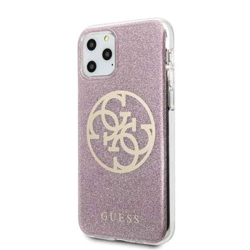 Kup Etui Guess GUHCN58PCUGLPI Apple iPhone 11 Pro różowy/pink hard case 4G Circle Glitter - GUE177PNK - {ean13} - Sklep Home Screen