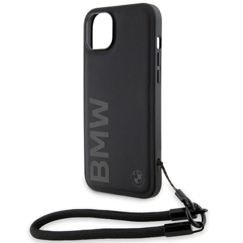 Kup Etui BMW BMHCP15M23RMRLK Apple iPhone 15 Plus / 14 Plus hardcase Signature Leather Wordmark Cord negru/black - BMW626 - {ean13} - Sklep Home Screen