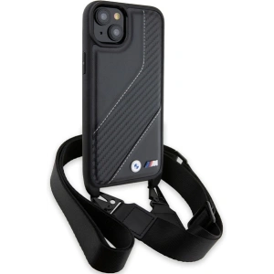 Kup Etui BMW BMHCP15S23PSCCK Apple iPhone 15 / 14 / 13 hardcase M Edition Carbon Stripe & Strap negru/black - BMW627 - {ean13} - Sklep Home Screen