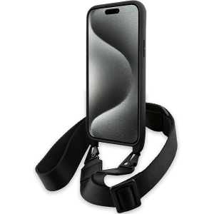 Buy BMW BMHCP15S23PSVTK Apple iPhone 15 / 14 / 13 hardcase M Edition Carbon Tricolor Lines & Strap black - BMW628 - {ean13} - Home Screen Store Europe