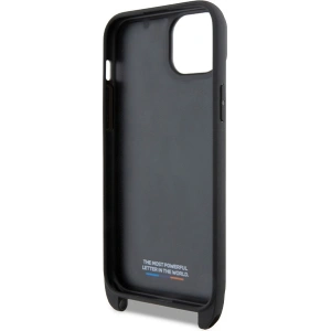 Buy BMW BMHCP15S23PSVTK Apple iPhone 15 / 14 / 13 hardcase M Edition Carbon Tricolor Lines & Strap black - BMW628 - {ean13} - Home Screen Store Europe